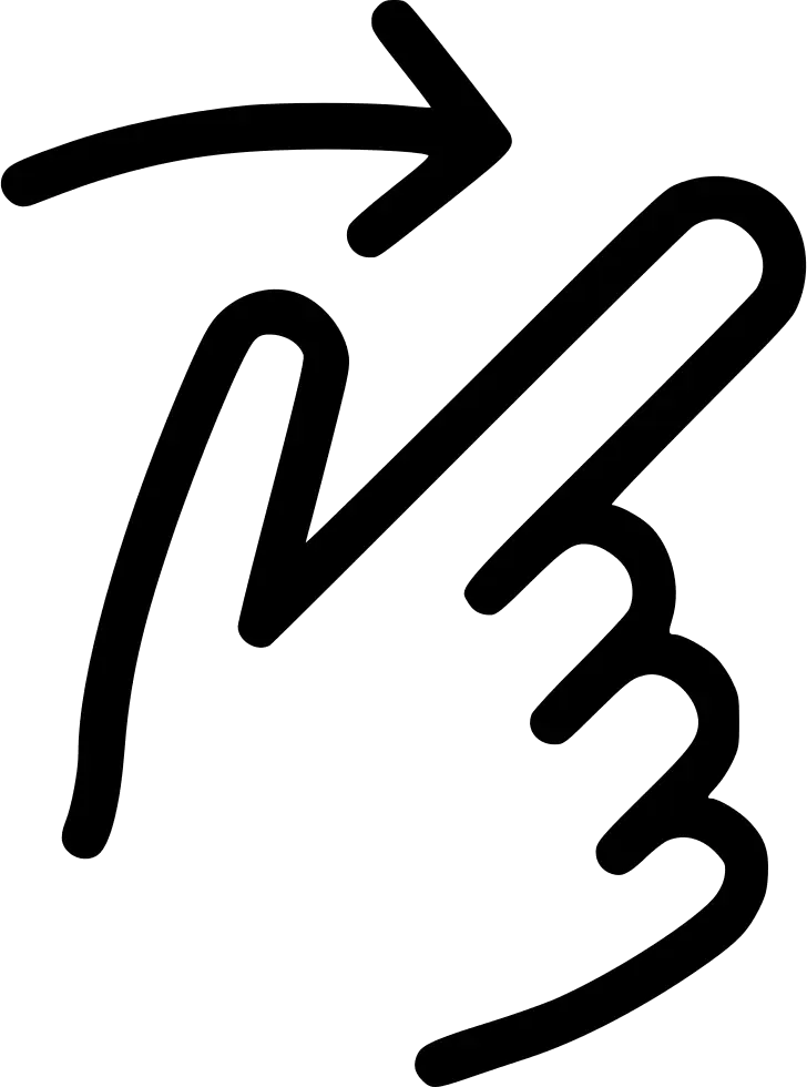 Gesture Swipe Arrow Icon