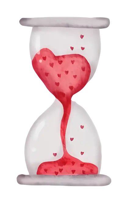Heart-Shaped Hourglass