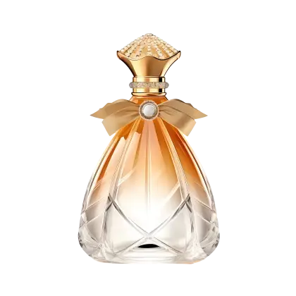 Elegant Golden Perfume Bottle
