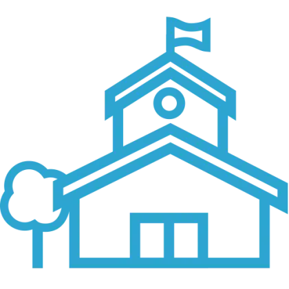 Simple School Building Icon