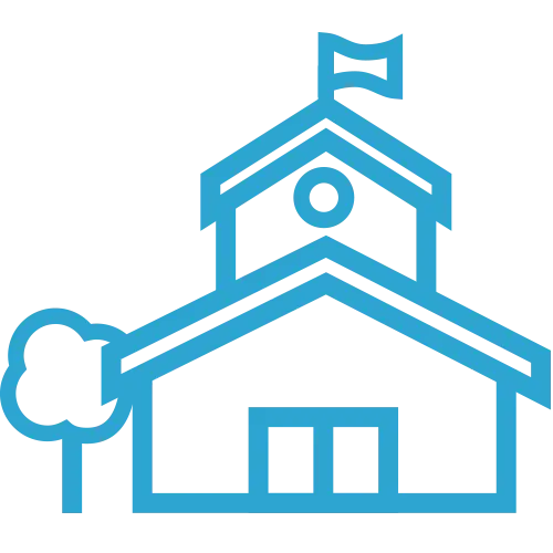 Simple School Building Icon