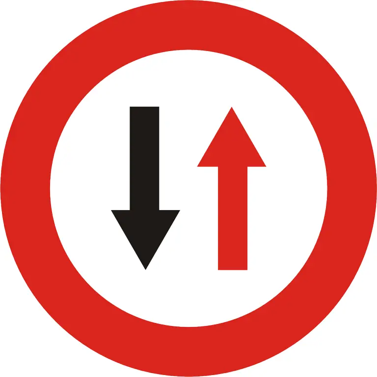Two-way Traffic Sign