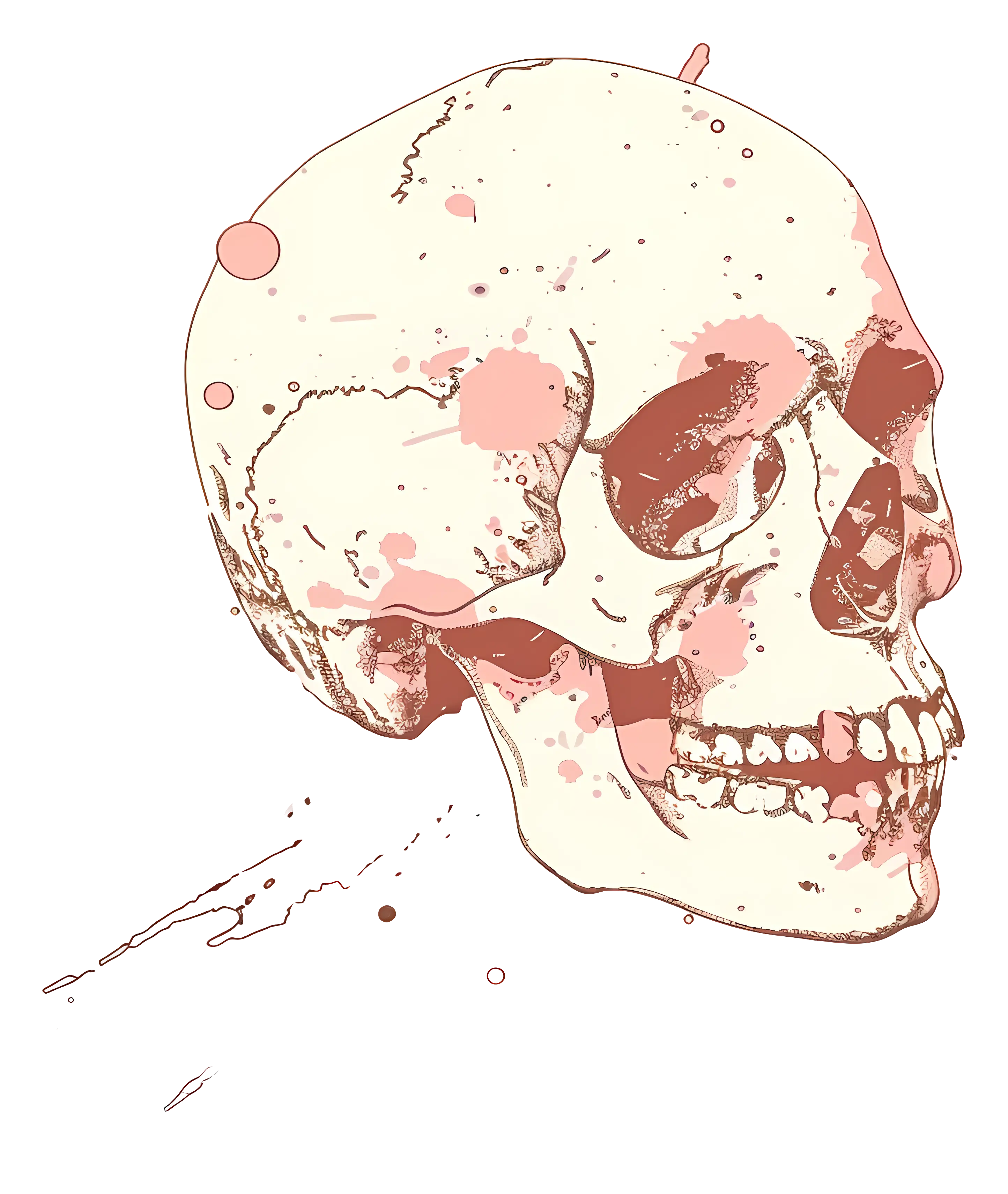 Anatomical Skull Illustration