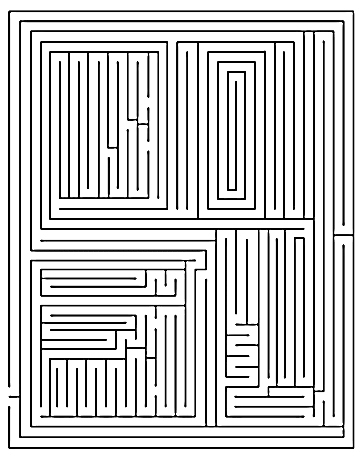 Complex Maze Puzzle