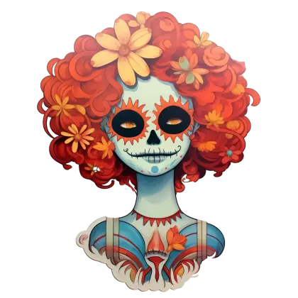 Day of the Dead Sugar Skull Illustration