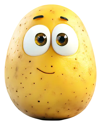 Cute Potato with Face