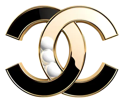 Black and Gold Interlocking Cs Logo