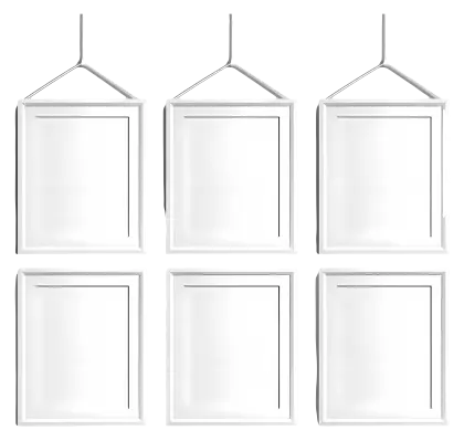 Set of White Hanging Frames
