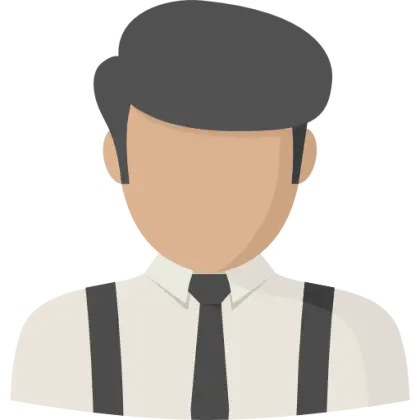 Male Avatar in Formal Style Illustration