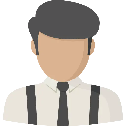 Male Avatar in Formal Style Illustration