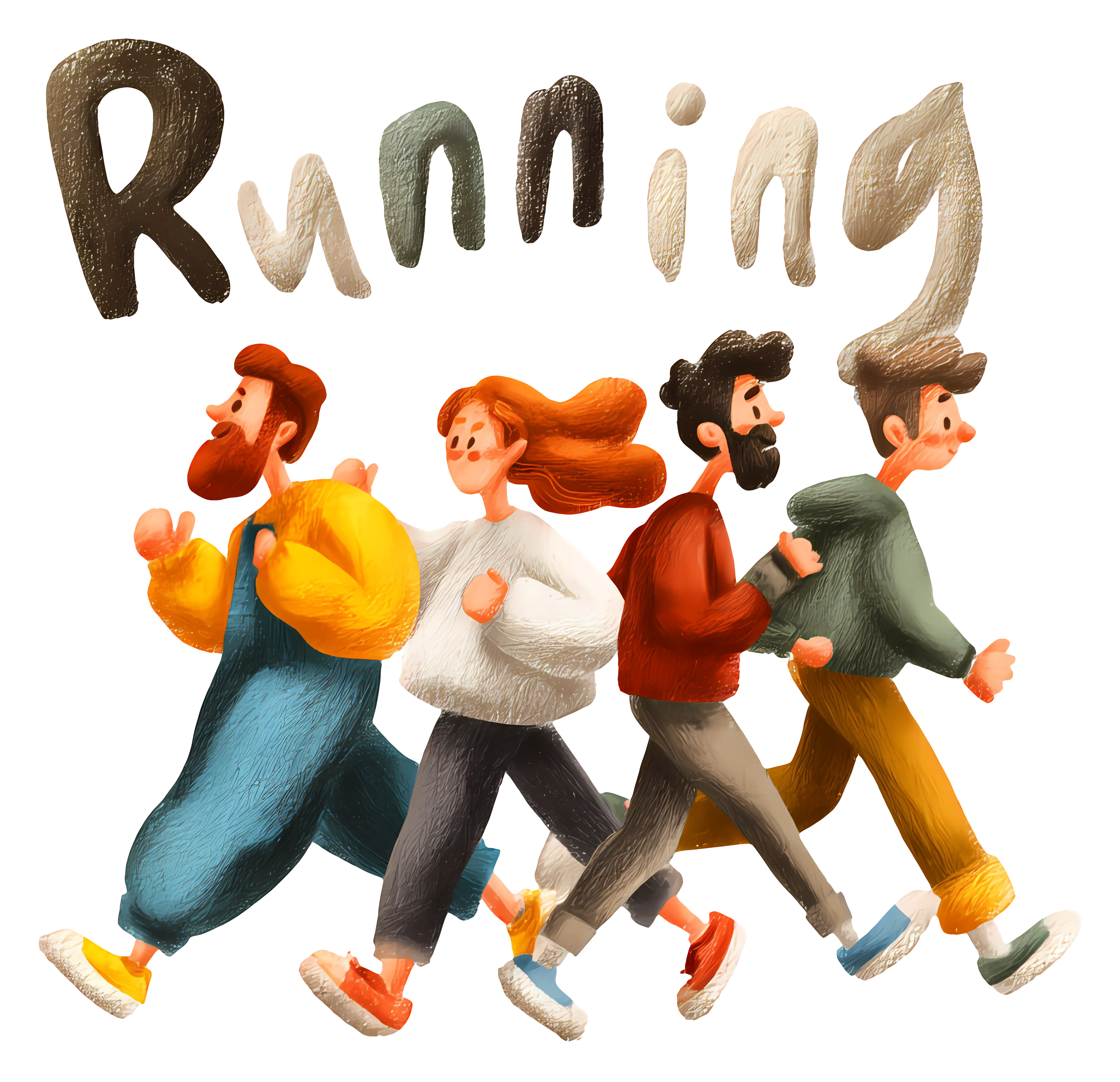Running Group in Motion