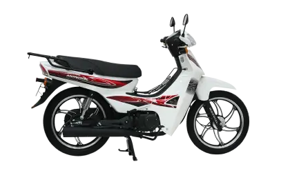 White Motorbike Design for Personal Transport