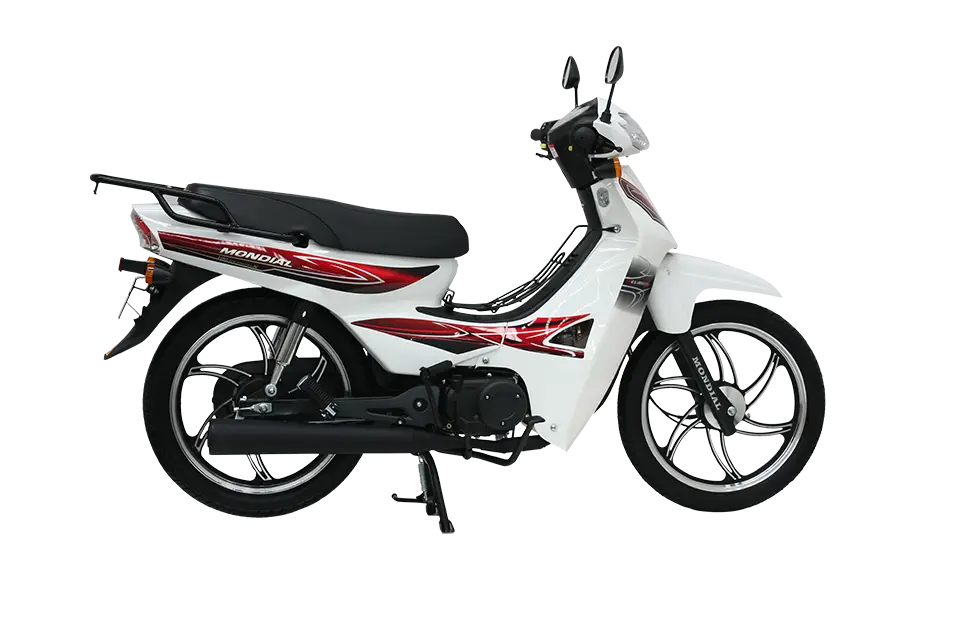 White Motorbike Design for Personal Transport