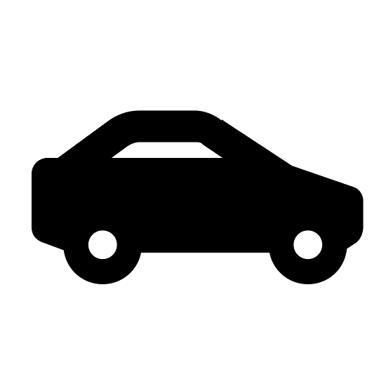 Simple Car Icon for Transport Concept