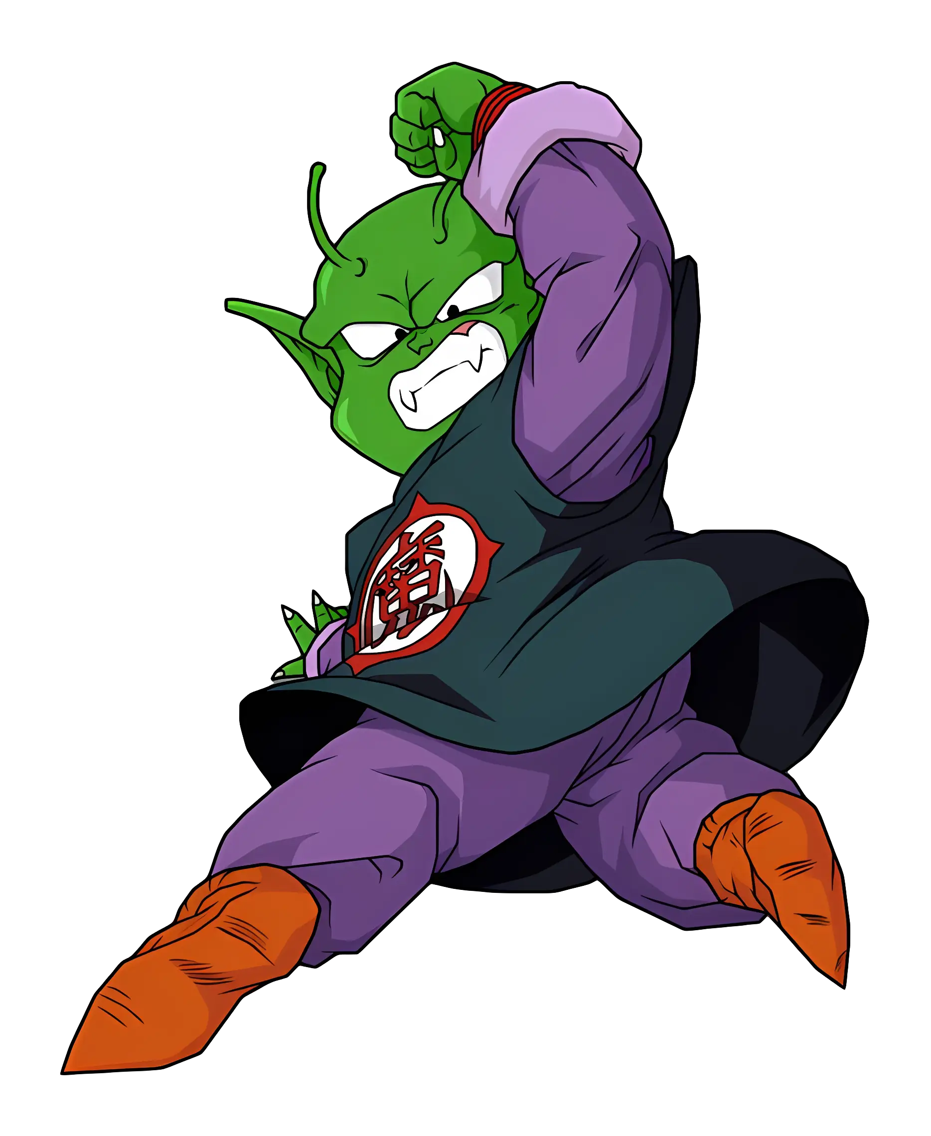 Green Alien Character in Action Pose
