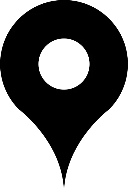 Black Location Pin Icon