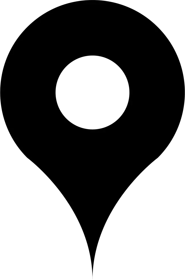 Black Location Pin Icon