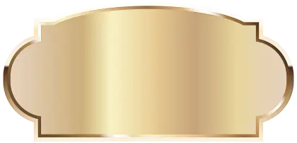 Elegant Golden Decorative Label