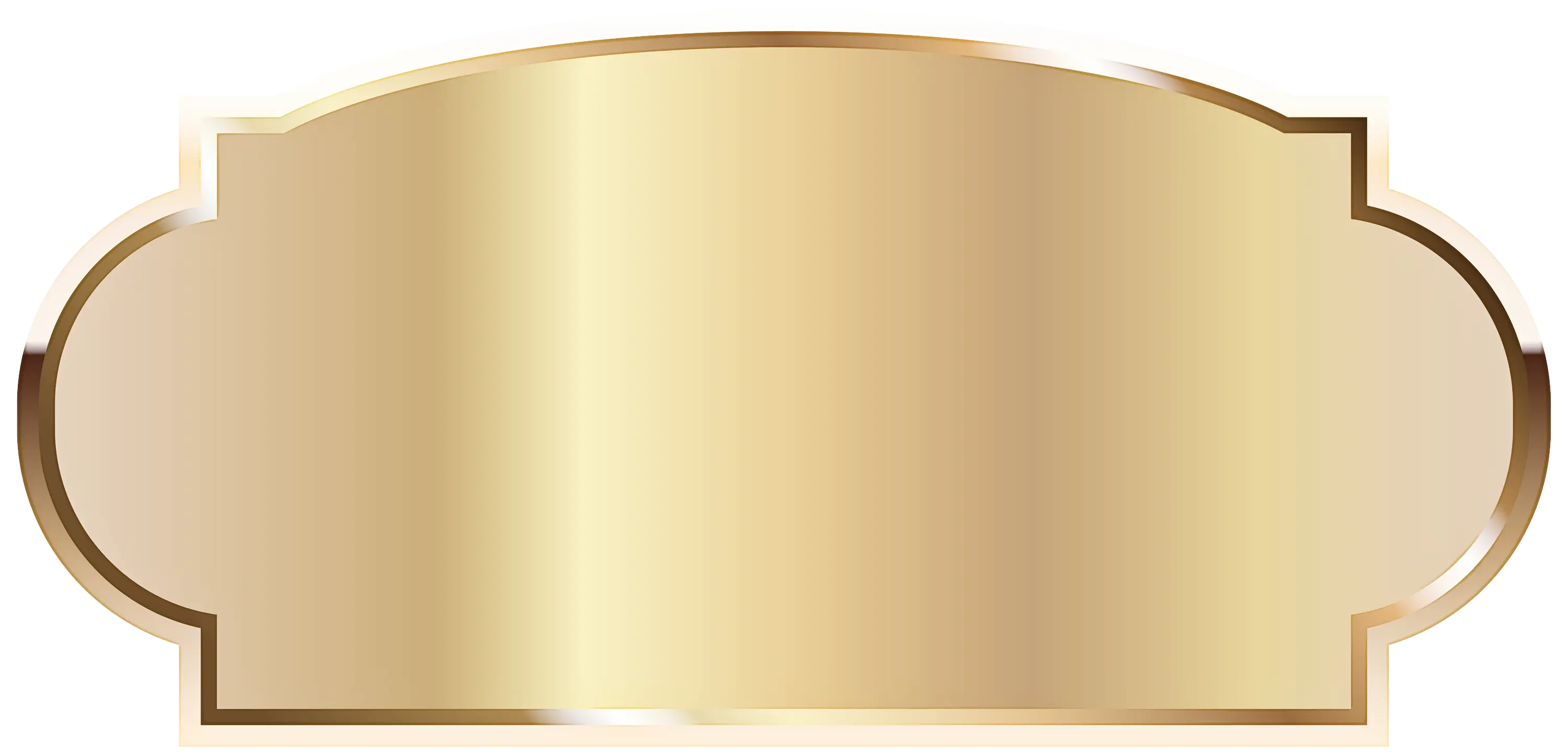 Elegant Golden Decorative Label