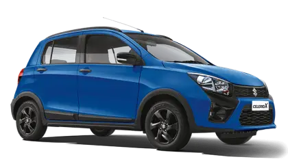Blue Compact Hatchback Car