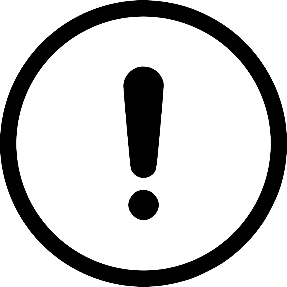 Exclamation Mark Symbol for Alert
