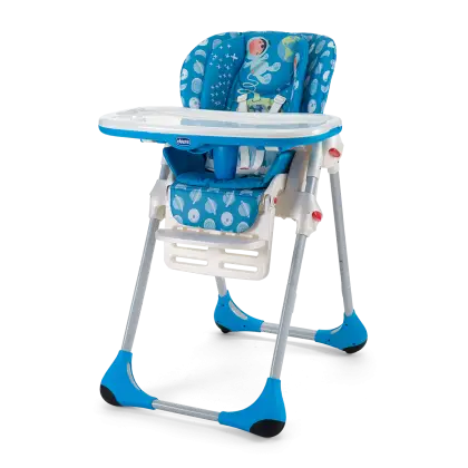Blue Baby High Chair for Feeding
