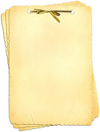 Yellow Torn Paper Stack with Bow