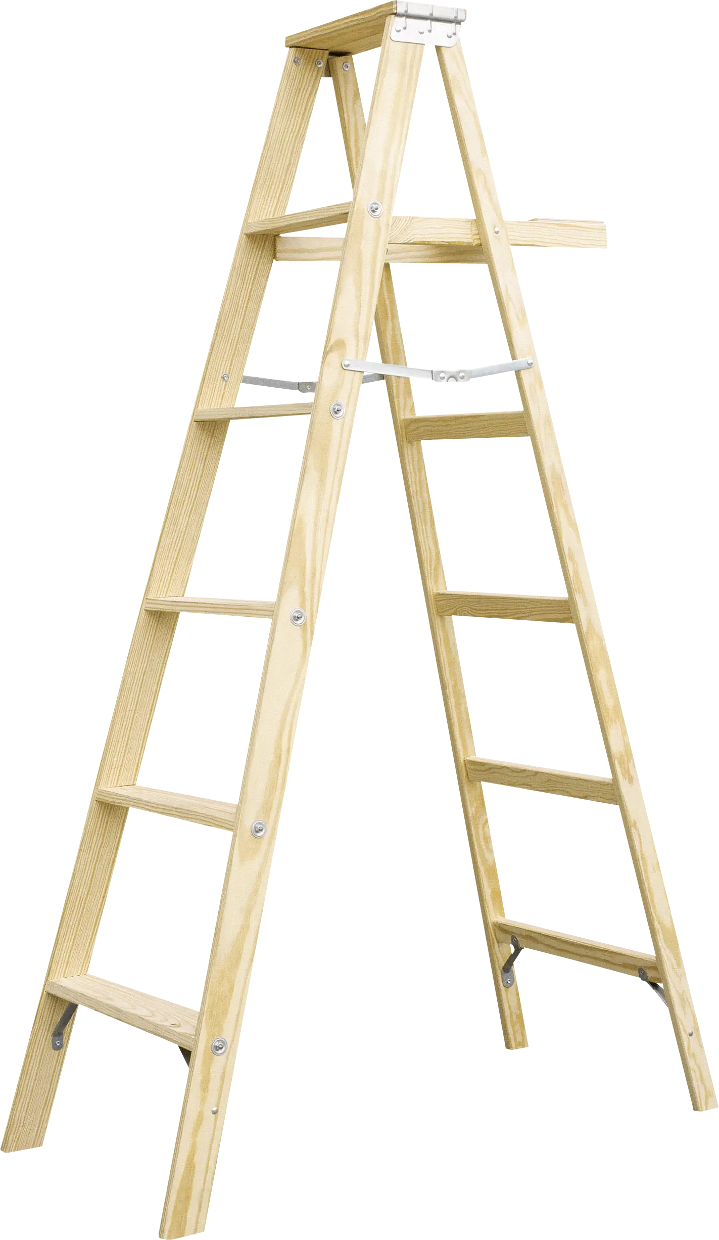 Light Wooden Step Ladder