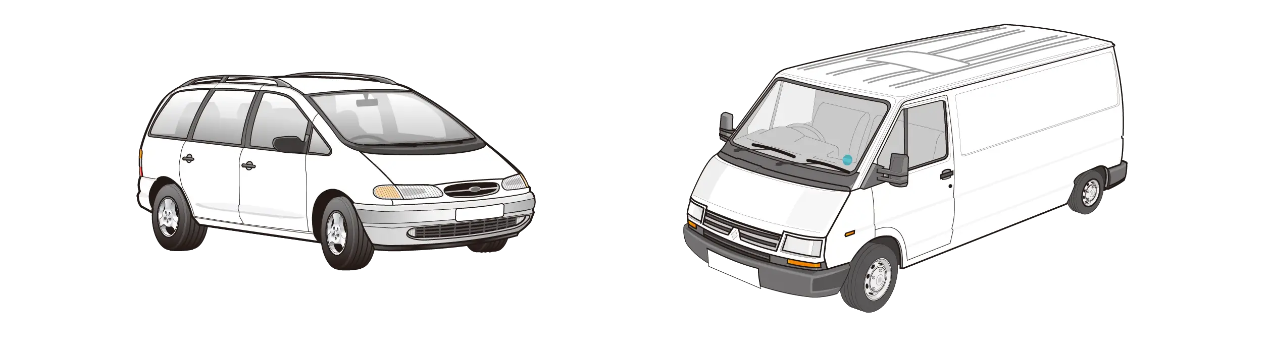 White Vans for Transport