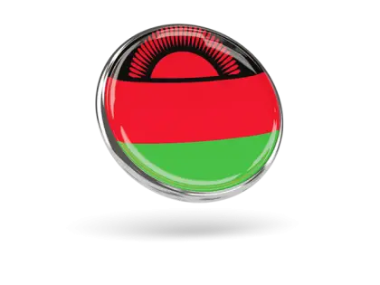 Malawi Flag Circular Badge