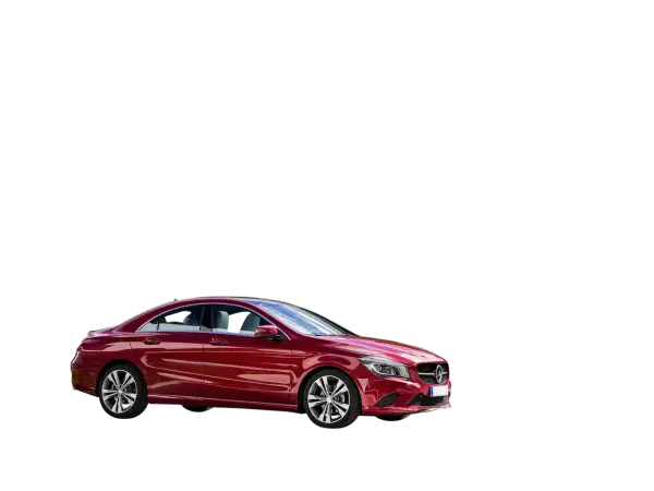 Red Luxurious Sedan Car