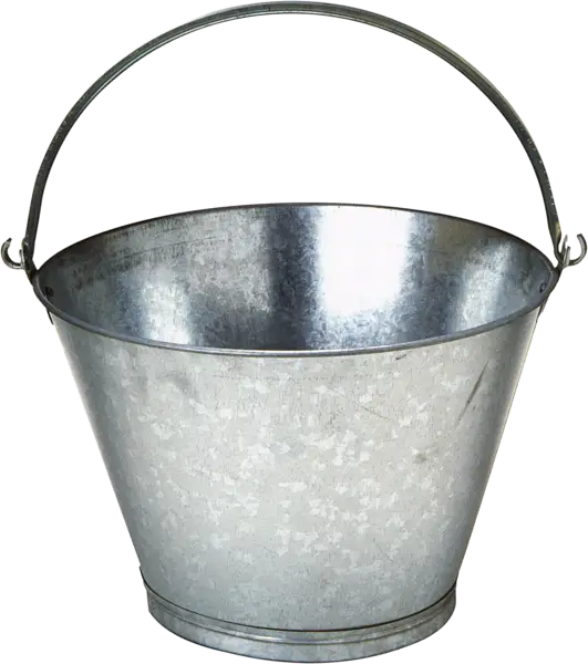 Galvanized Metal Bucket with Handle