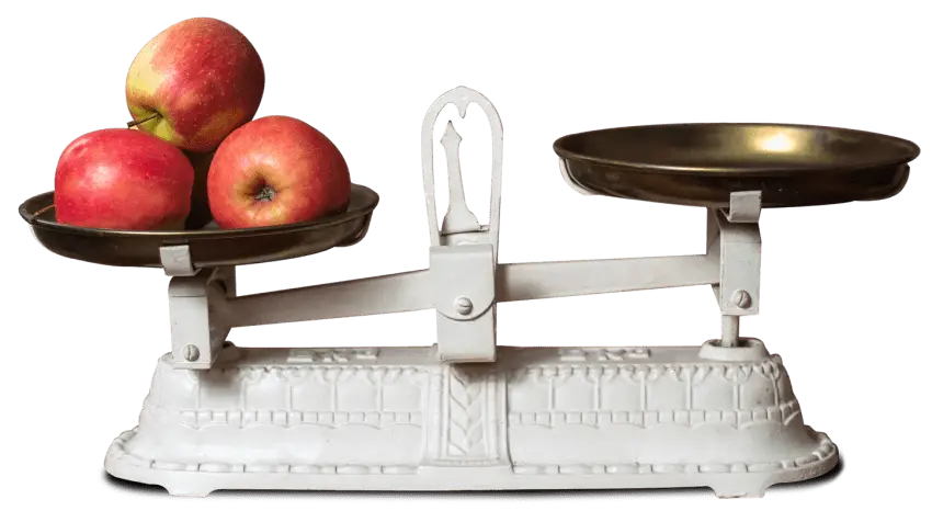 Vintage Balance Scale with Apples