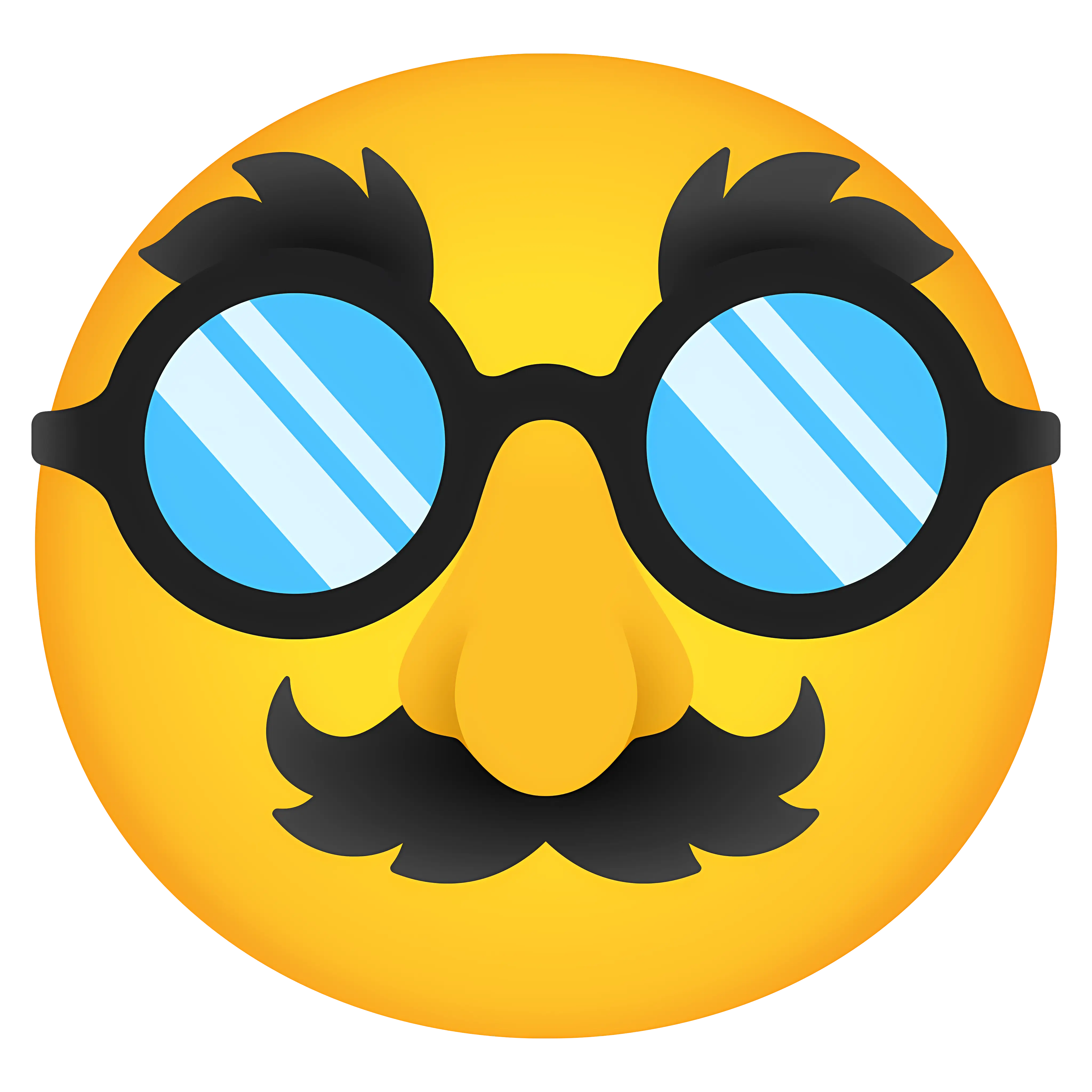 Emoji with Glasses and Mustache