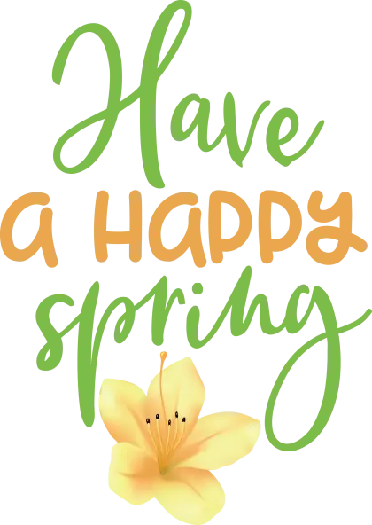 Have a Happy Spring with Yellow Flower Design