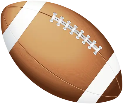 Brown American Football with White Lines