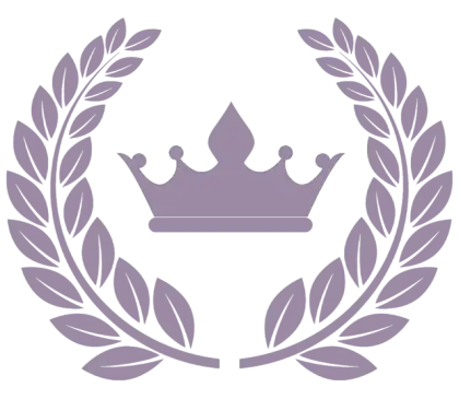 Purple Crown and Laurel Symbol