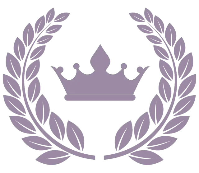 Purple Crown and Laurel Symbol