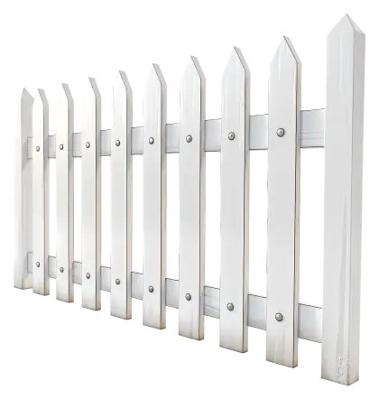 White Picket Fence for Home Decoration