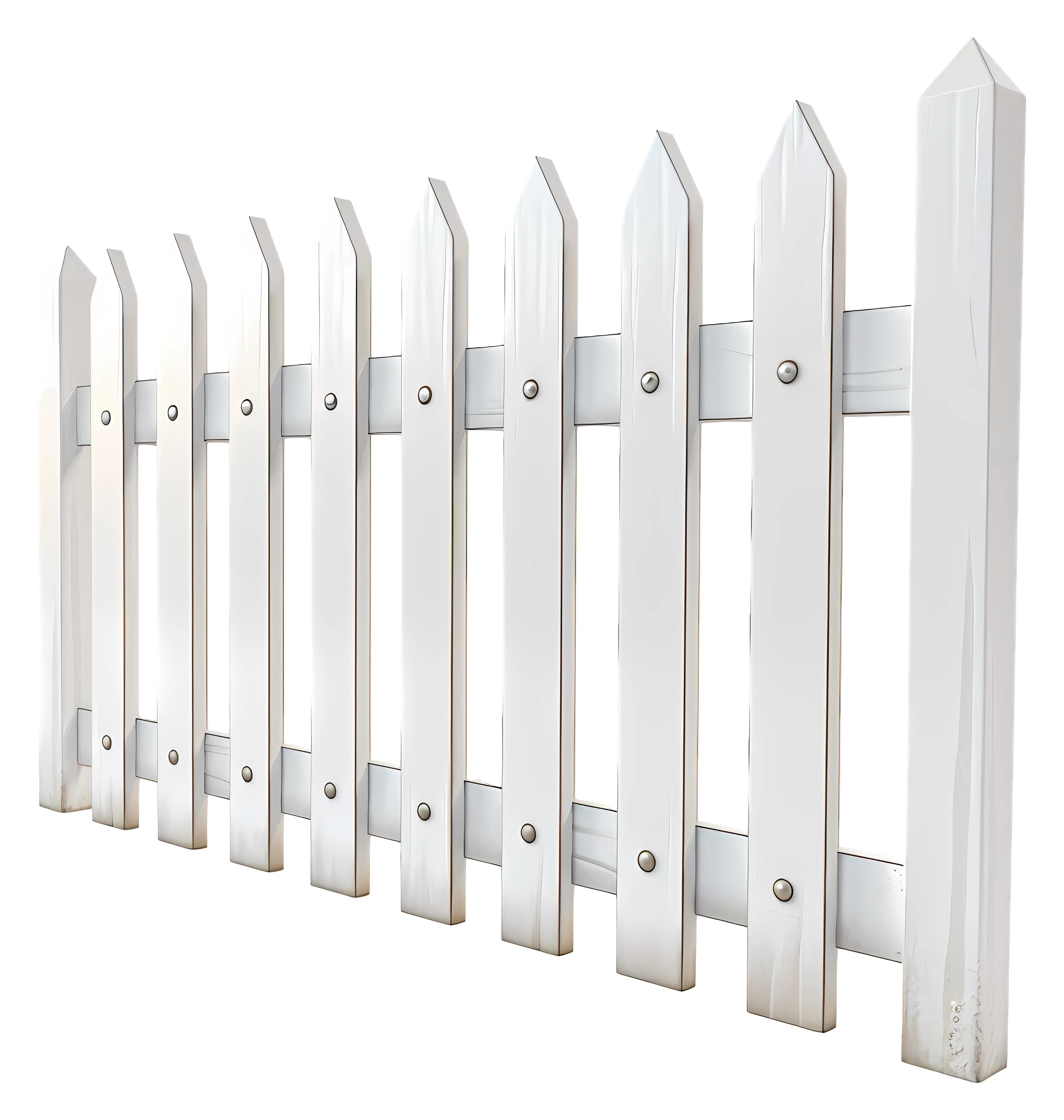 White Picket Fence for Home Decoration