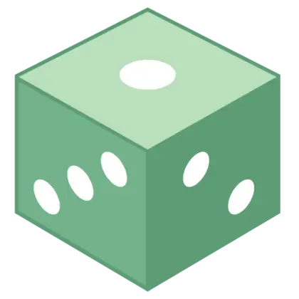 Green Dice Illustration
