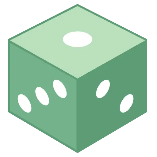 Green Dice Illustration