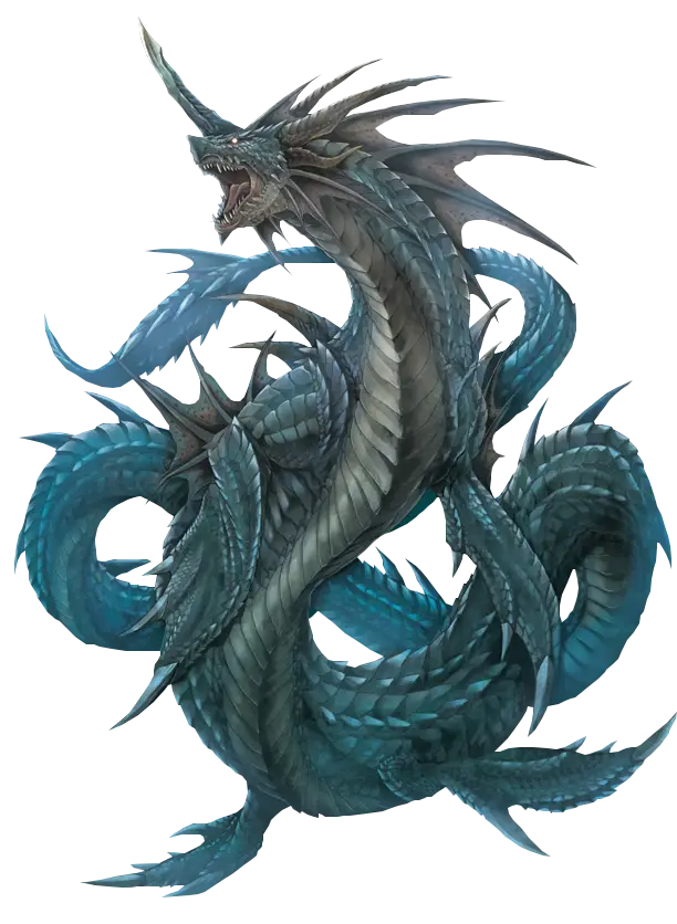 Mythical Serpentine Dragon Artwork