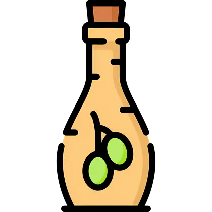 Olive Oil Bottle Illustration