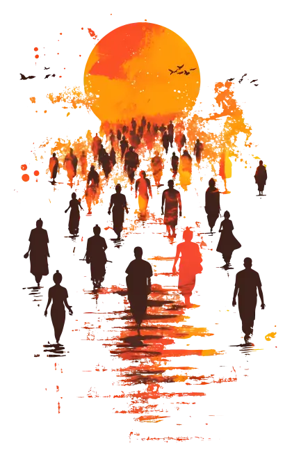 Silhouettes at Sunset