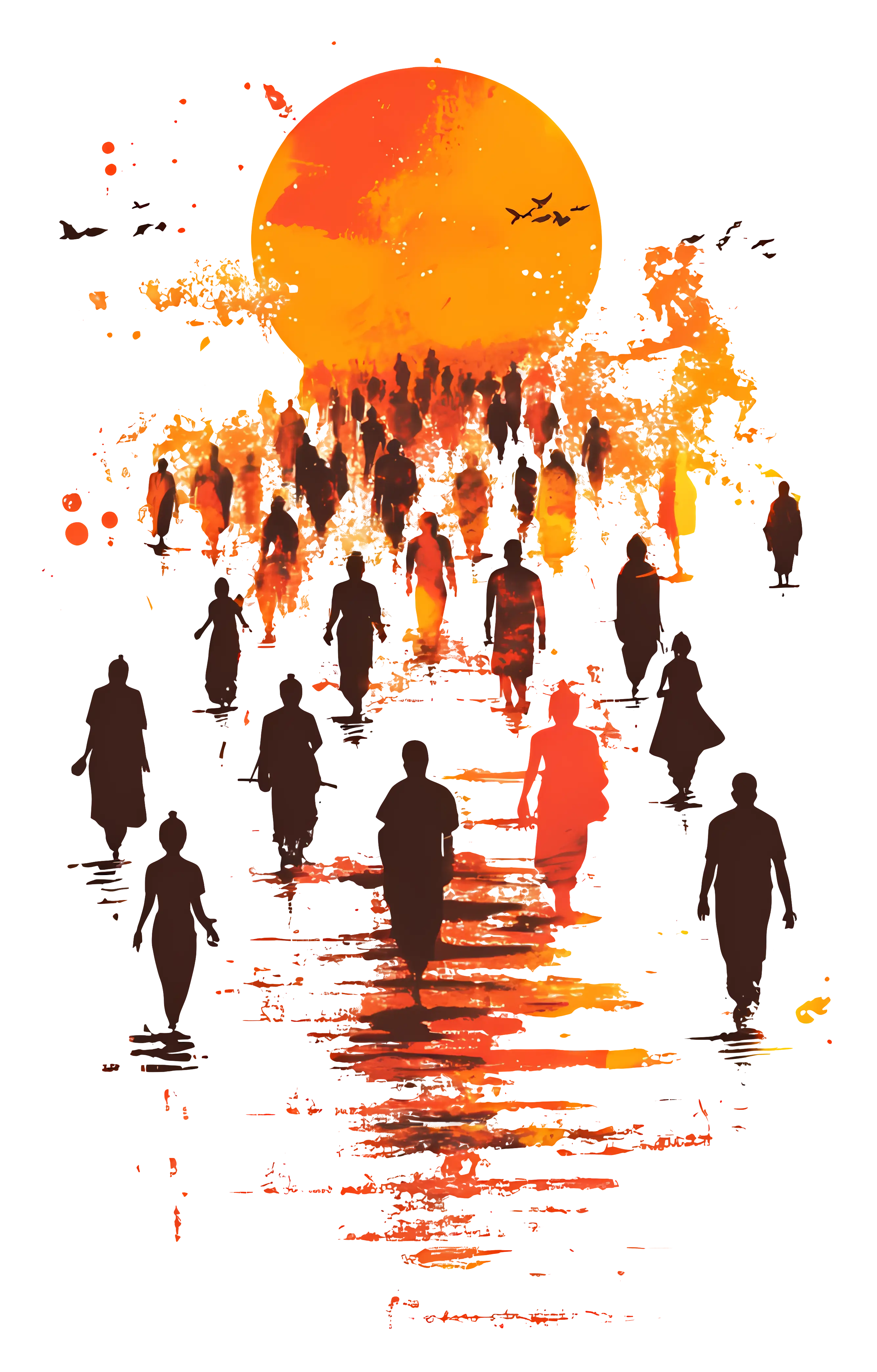Silhouettes at Sunset