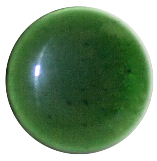 Glossy Green Shiny Marble Sphere