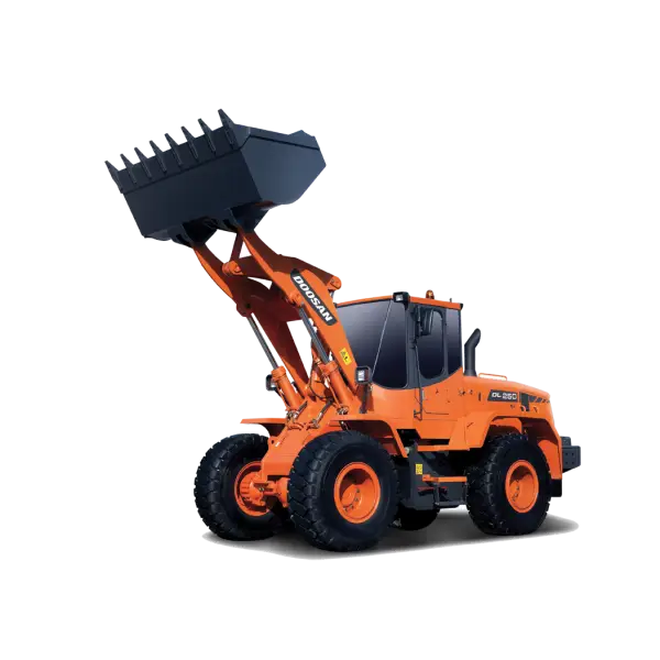 Orange Loader for Construction Work
