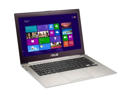 Sleek Asus Laptop with Windows Start Screen
