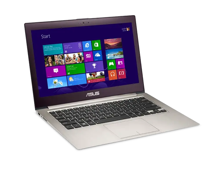 Sleek Asus Laptop with Windows Start Screen